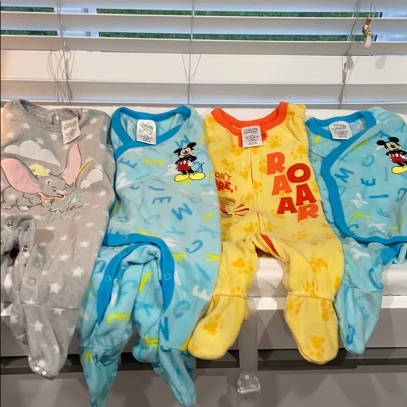 Disney Pajamas Four Disney Pajamas Mickey Lion King And Dumbo Poshmark